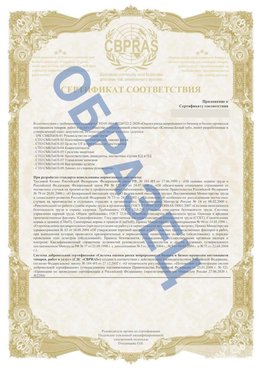 Образец Приложение к СТО 01.064.00220722.2-2020 Курагино Сертификат СТО 01.064.00220722.2-2020 